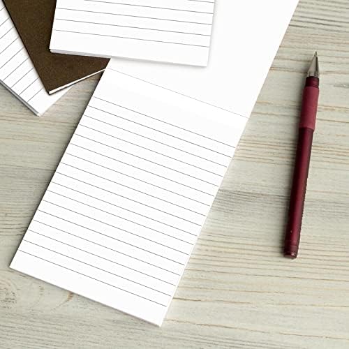 Muiang 6 PCs Perforated Note Pads College governou - 4 x 6 polegadas escrevendo bloco de notas para planejamento diário -
