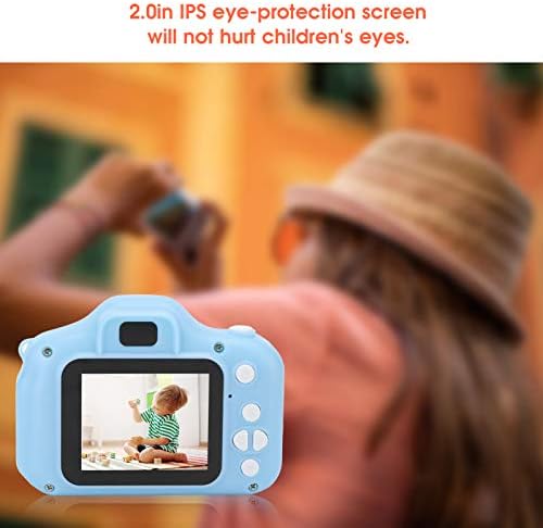 X2 Câmera digital multifuncional infantil, câmera de vídeo fotográfica com presente de cartão de memória para crianças