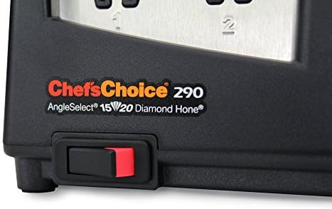 Chef's Escochoice 290 FACAÇÕES SHOPENERS HYBRIDELECT Hybrid 15 e 20 graus Diamante, 3 estágios, preto