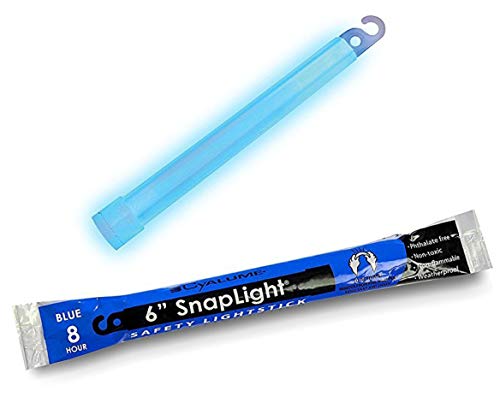 Lightstick de grau militar de Cyyalume Glow Sticks - Premium Blue 6 ”Snaplight emergency Chemical Light Stick com duração