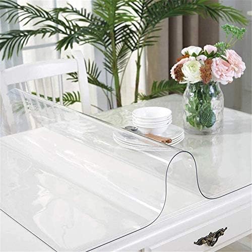 Liudingding-zheyangwang 3mm forte tampa de pano de mesa de plástico transparente pode ser limpo protetor de mesa à prova d'água em PVC