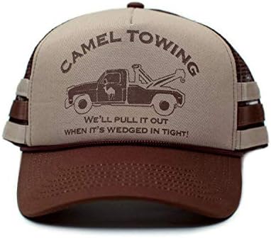 Camel Towing Co. Funny Hat Humor Rude Brown/Tan Cap Truckers