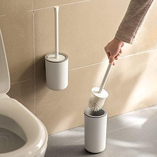 Escova de vaso sanitário de novo vaso sanitário portador de pincel silicone longa alça de vaso sanitário pincel