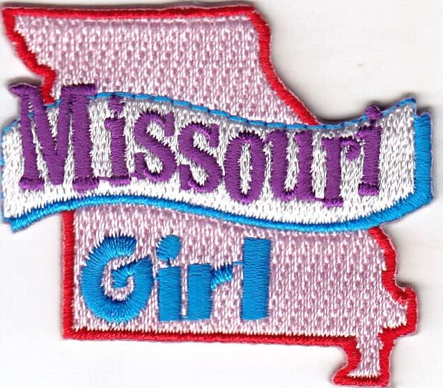 Missouri Girl Iron na forma do estado de patch