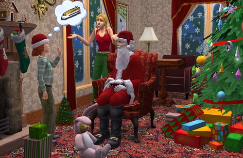 O pacote de festa de Natal dos Sims 2