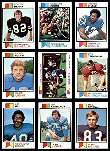 1973 Topps Football 50 Conjunto de partidas/lote VG/ex