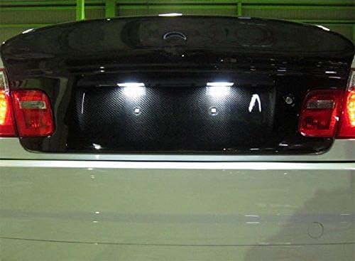 ijdmtoy OEM-FIT 3W Kit de luz de placa LED completa compatível com 2004-2006 BMW E46 LCI/FACELIFT 325CI 330CI M3