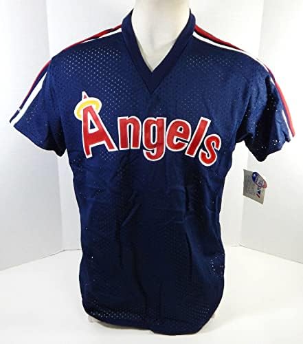 1983-90 California Angels Blank Game Emitido Blue Jersey Batting Practice XL 887 - Jerseys de MLB usados ​​no jogo MLB