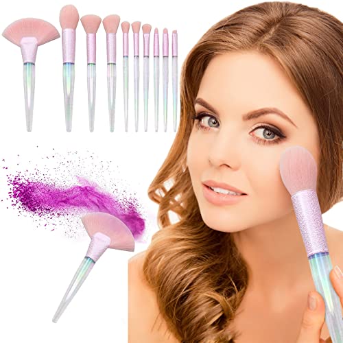 Pincéis de maquiagem escova de fundação pincéis em pó shadows pincéis pincéis de maquiagem conjunta de 10pcs para mulheres meninas