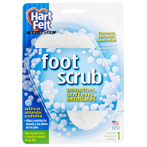 Hartfelt Foot Scrub esfoliando a almofada de esponja de cuidados com a pele, feita nos EUA, cura e dedos suaves para pedicure, 2
