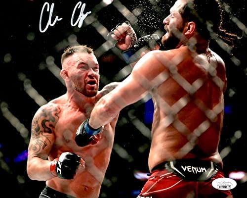 Colby Covington autografado assinado 8x10 foto ufc jsa testemunha usman masvidal