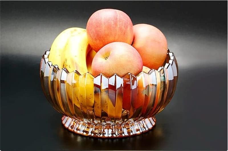 Trexd Crystal Glass Fruits Snack Plate Nut & Seca Caixa com Lid Flor Forma Luxo Presente de casamento Presente de porcelana