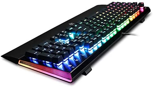CyberPowerpc Skorpion K2 CPSK304 RGB Mechanical Gaming Keyboard com interruptores mecânicos pretos Kontact ™