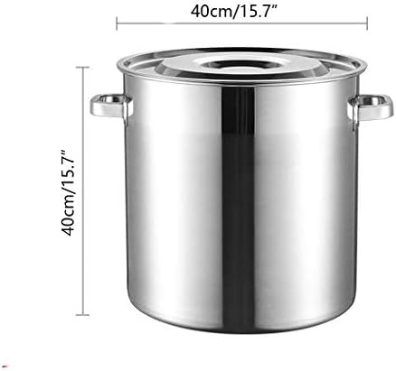 Armazenamento de cozinha Armazenamento de aço inoxidável Armazenamento de alimentos para cilindro 304 Bucket de aço inoxidável com