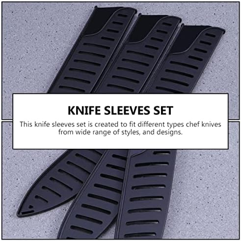 Veemoon Chef Cutter Protector Universal Knife Guard 10pcs Faca Faca Protetores de Faca Protetores de Carne Cleaver Bainha Guardas Capa de Faca Crente de Cozinha Protetor de Cleaver Plástico Tampa