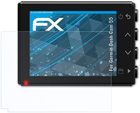 Atfolix Screen Protection Film Compatível com Garmin Dash Cam 55 Protetor de tela, filme de proteção Ultra-Clear FX