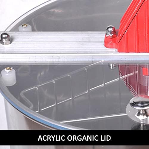 Separador de extrator de mel manual de moldura AIZYR 3 - tambor de girador de favo de mel em aço inoxidável isolado em favo de