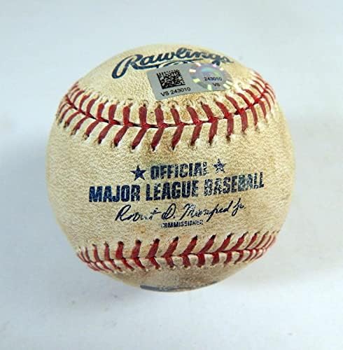 2020 Milwaukee Brewers Pitt Pirates Game usado Baseball Omar Narvaez Double - Game usado Baseballs