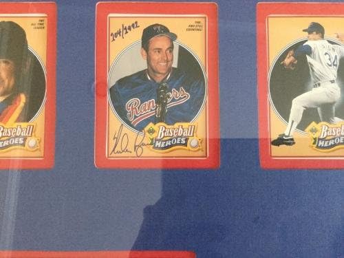 Raro Nolan Ryan assinou o placar de placar autografado assinado coa Rangers Astros A - MLB Cartões de beisebol autografados