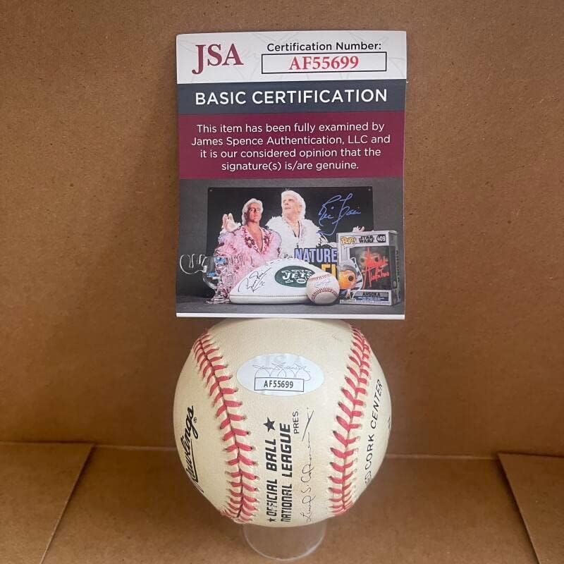 Carlos Baerga Mets/Cardinals assinou a Auto National League Baseball JSA AF55699