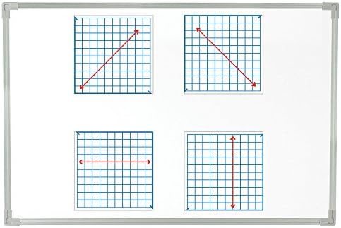 EAI Education Jumbo Magnetic X-Y Coordenada Grid seca, 26 x 26