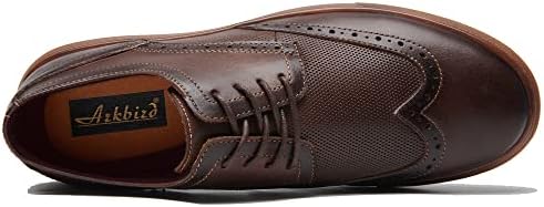 Sapatos de vestido de Arkbird Oxford para homens de moda masculino, sapatos de couro casual e formal para negócios e todos os dias