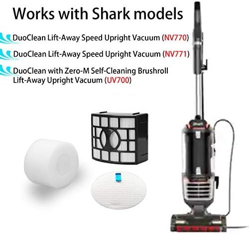 Kit de substituição de filtro de vácuo colorido para o tubarão Duoclean Speed ​​Lift-Away NV770, NV771, UV700, REPALCE PARTE