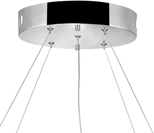 CWI Iluminação Glace Led Chandelier com acabamento cromado FOM