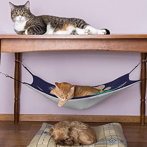 Cat Space Rocket Cat Bed Cage Window Polding Salping Space Salvando para pequenos animais de estimação