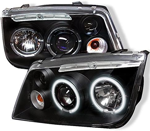 Spyder 5012210 Volkswagen Jetta 99-05 Faróis do projetor - CCFL Halo - Black - High H1 - Baixo H1