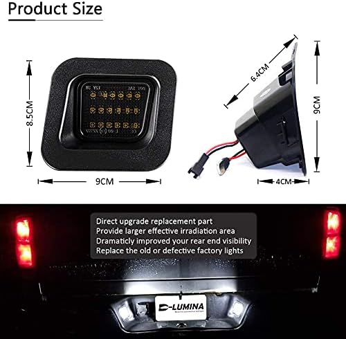 D-Lumina LED LIÇA LUZES DE LUZES CONJUNTO COMPATÍVEL COM 2003-2018 DODGE RAM 1500 2500 3500 Caminhão de coleta, 6000k Diamond