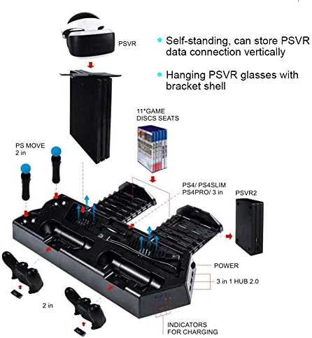 Wese Charger Base, Charging Dock Switch Autoailt portátil para controle do console de jogos para Slim, Pro