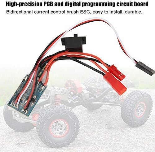 Keenso portátil 30A 4-8V ESC 2 Way RC Motor escovado Controlador de velocidade bidirecional Bincel de controle de corrente