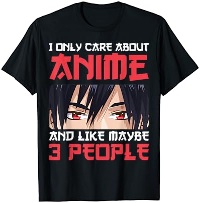 Eu só me preocupo com anime e talvez como 3 pessoas de camiseta de anime menino