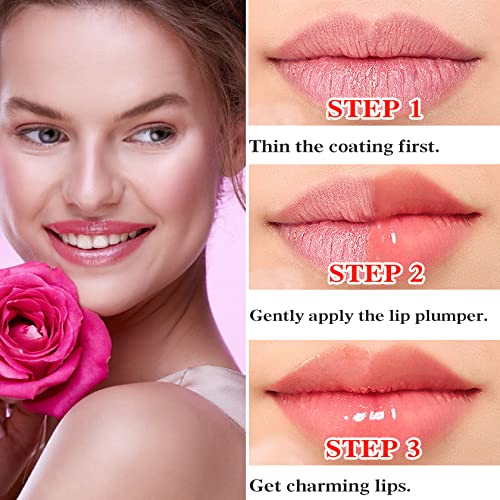 Bkpplzp 2p Lips Lips Lips Lips Gloss, hidratante e reduz linhas finas, produtos para cuidados com os lábios nutritivos de lábios naturais, para criar lábios mais suaves e mais macios e mais elásticos