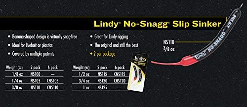 Lindy não-Snagg Slip Slia Slata em forma de bananeira Slataer de pesca-permite que os pescadores pesquem áreas inacessíveis