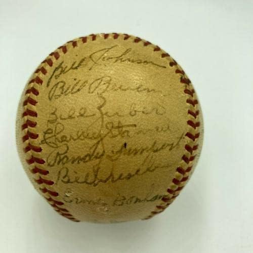 1946 A equipe do New York Yankees contratou o beisebol da Liga Americana Joe Dimaggio PSA - bolas de beisebol autografadas