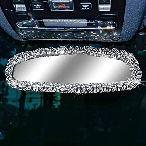 Tampa de espelho retrovisor do carro Bling Car, elástico, um carro traseiro de vista para luxuos