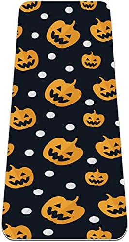 Siebzeh Pumpkin & White Dots Premium grossa de ioga mato ecológico Saúde e fitness não deslizam para todos os tipos