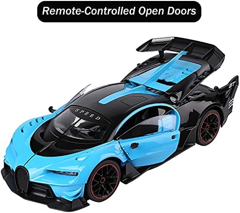 Carro de controle remoto, 1/12 Escala RC Carro de corrida de alta velocidade 15 km/h, 2,4 GHz RC Modelo Car com LED Light Racing Hobby Toy Car for Kids Boys Adults