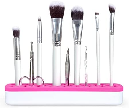 Arsty portátil Silicone Makeup Brush Organizador cosmético