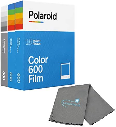 Pacote Polaroid Originals Instant Pacote 2 pacotes de cores instantâneas de cores e 1 pacote de filme instantâneo preto