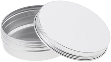 Zemila 30pcs 3,5 oz de latas de alumínio, latas redondas recipientes, latas de parafuso latas de recipientes cosméticos latas de chá em massa/300