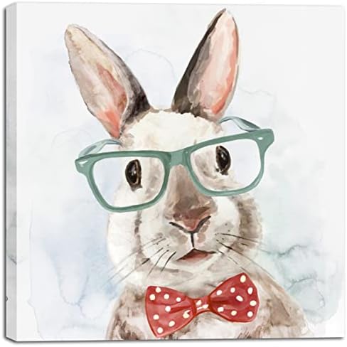 Pintura por número para adultos para iniciantes estudantes crianças, escolha ideal para presente para aniversário, aniversário ou qualquer festival, pintura de acrílico DIY para decoração de quarto- Sr. Rabbit 16x16 polegadas