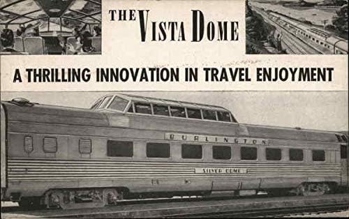 Vista Dome treina Railroad original Vintage Postcard