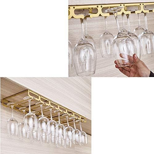 Rack de vidro de vinho - sob o armário de copos de porta -copos de copos de copos de metal para barra de vidro de cozinha de cozinha