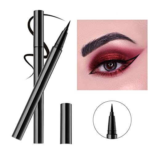 Eyeliner impermeável Guolarizi Ultra Thin Excise o dia inteiro Eyeliner líquido de maquiagem preto 1,5 ml de olho de olho