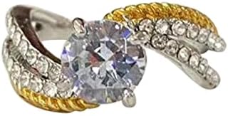 2023 Anel de zircão requintado de diamantes para mulheres presentes de jóias de jóias de noivado High e Lows of Life Ring