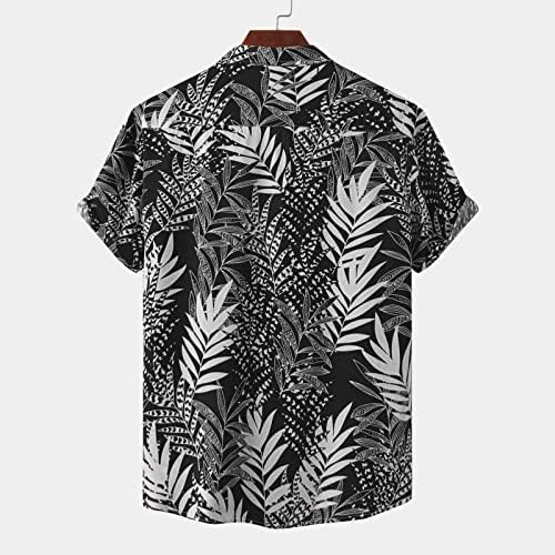 Presente de camisas de férias de Dudubaby para ele de verão novo manga curta plus size size de lapela solta havaiana camisa