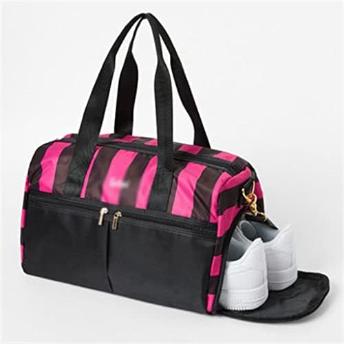 Yasez Sports Bag Bag Ladies ombro de bolsa de viagem grande bolsa de viagem Backpack Saco de bagagem de ioga